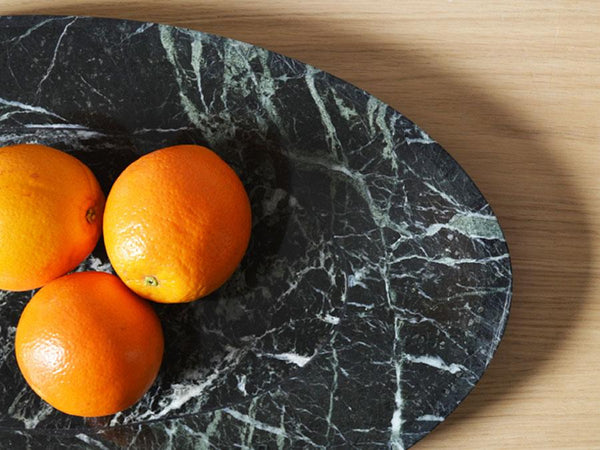 Alpino marble Centrepiece with oranges