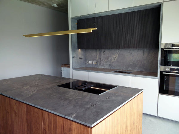Quartzite Atlantic Grey kitchen countertop resistant natural stone Malta