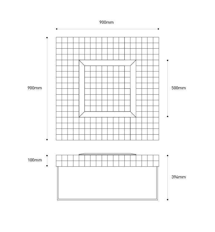 chess table plan size
