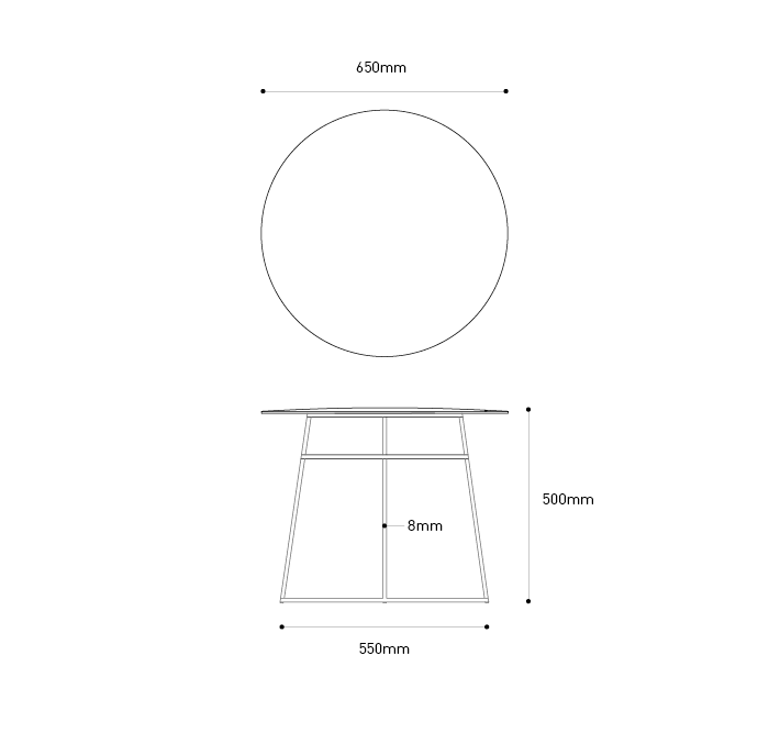 plan sizes coffee table