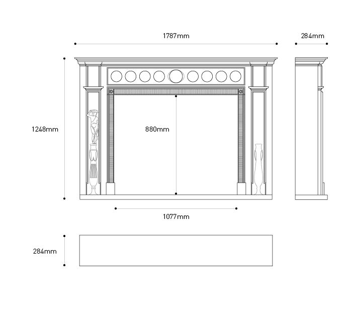 measure mantel