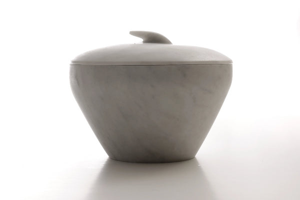 front view marble lid and bowl