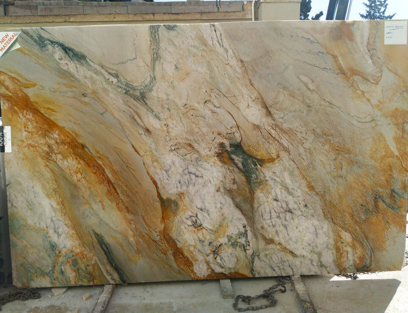 Macaubas Fantasy Quartzite Kitchen Countertop Ivory Beige Quartz Cream ...