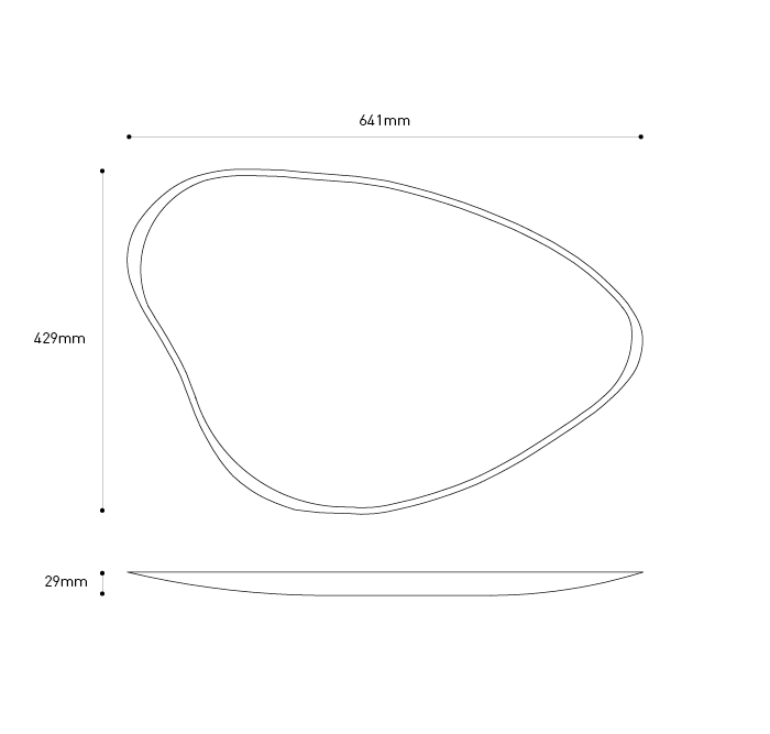 measures center plate