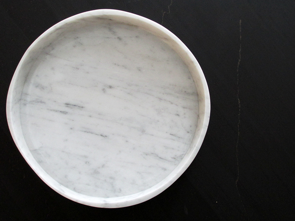 centre piece bianco carrara white marble object Ombra natural stone workshop Malta