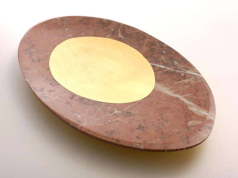 solid rosso center plate