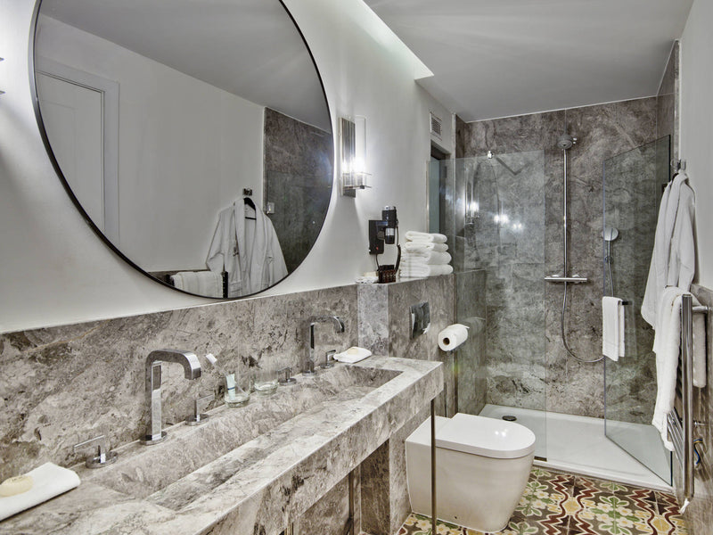 grey tundra marble wall cladding vanity top bathroom natural stone malta marble work
