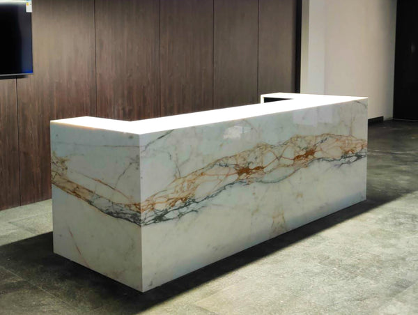 calacatta oro gold counter marble natural stone malta