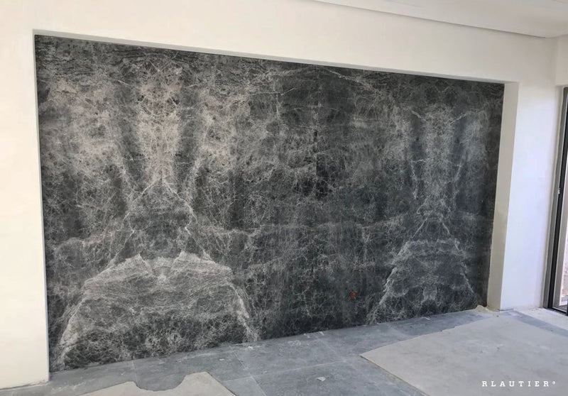 emperador grey marble feature wall home malta