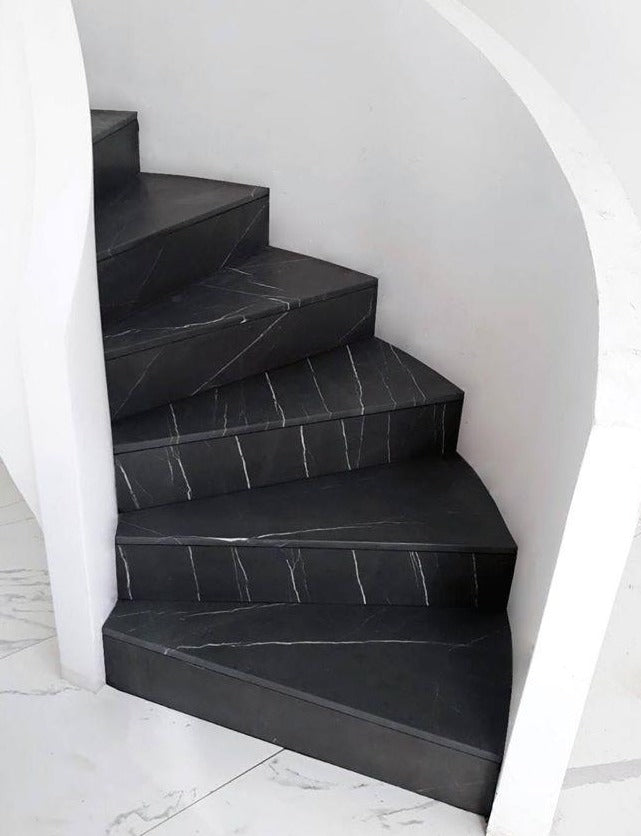 grey stone staircase malta natural stone